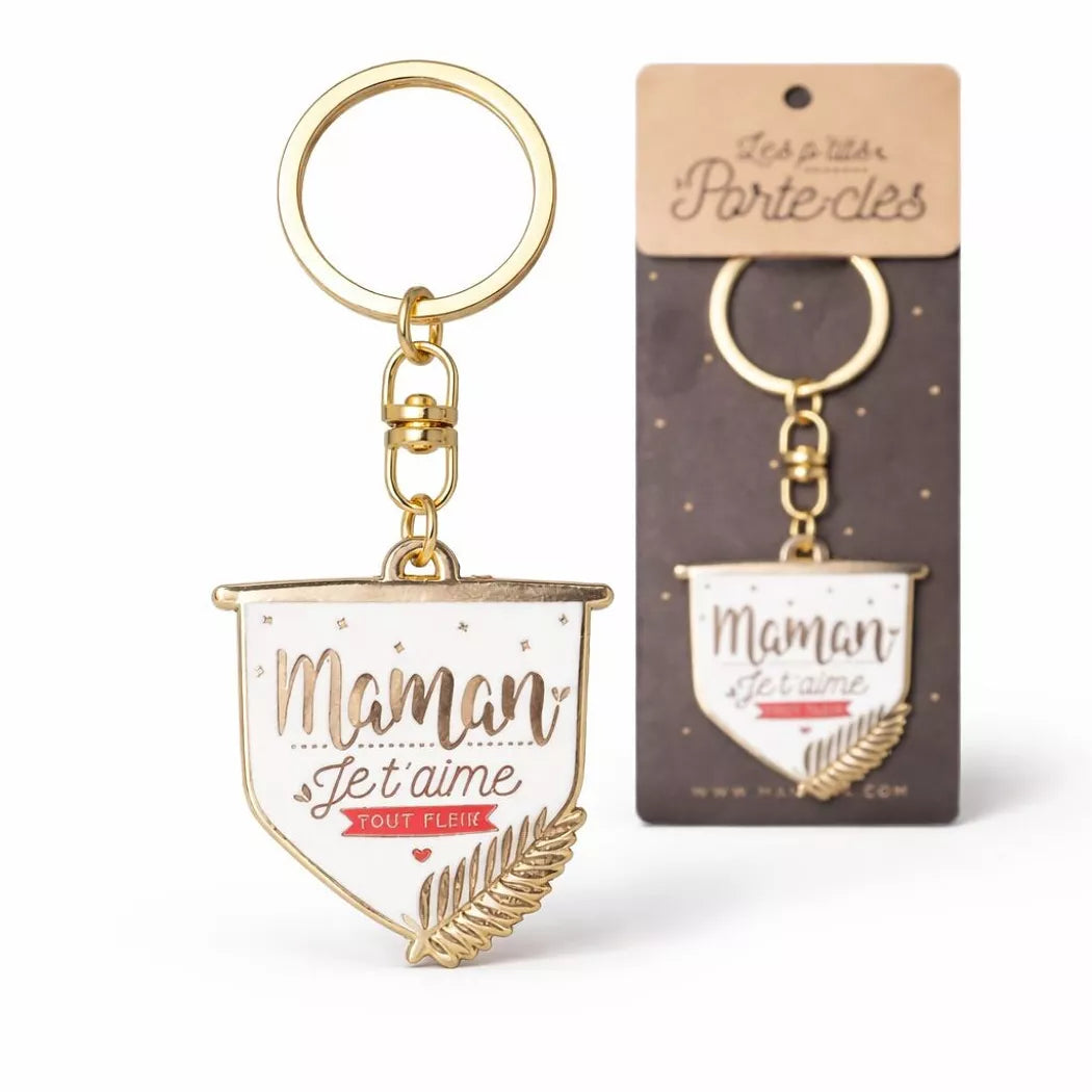 Porte clés « Maman je t'aime tout plein »