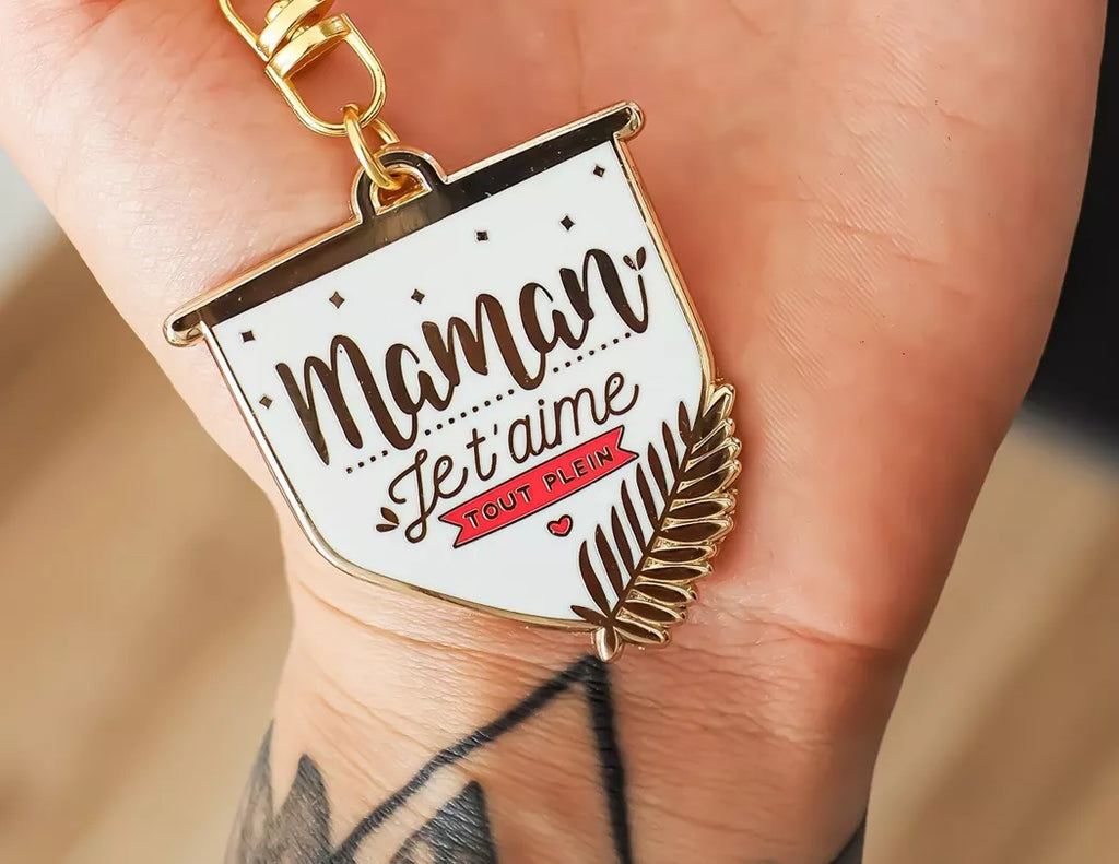 Porte clés « Maman je t'aime tout plein »