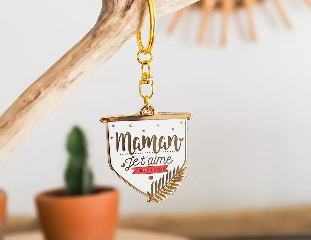 Porte clés « Maman je t'aime tout plein »