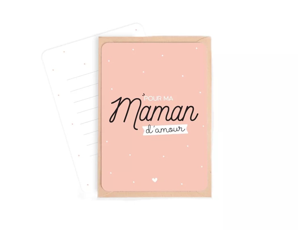 Carte - Pour ma maman d'amour
